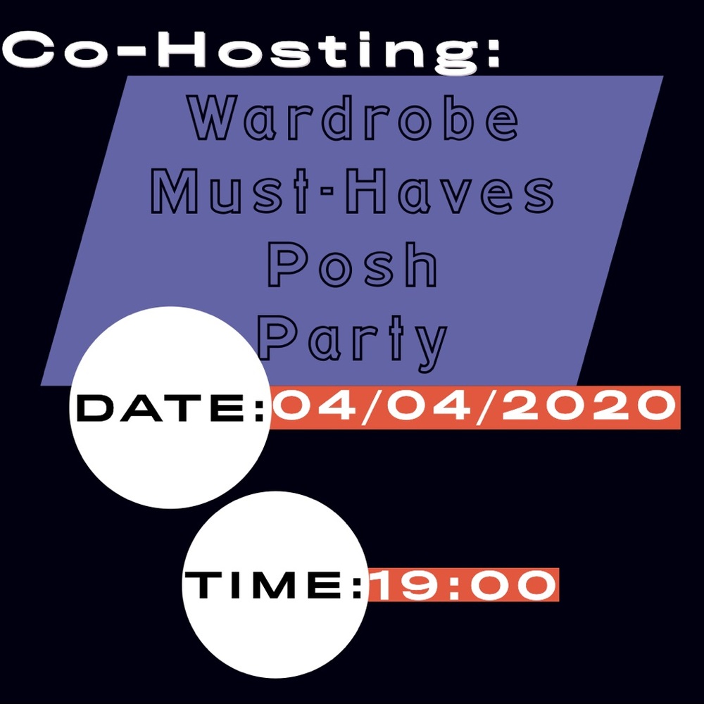 hosting my first ⭐️ posh party!! ⭐️ 4/4 19:00 🖤